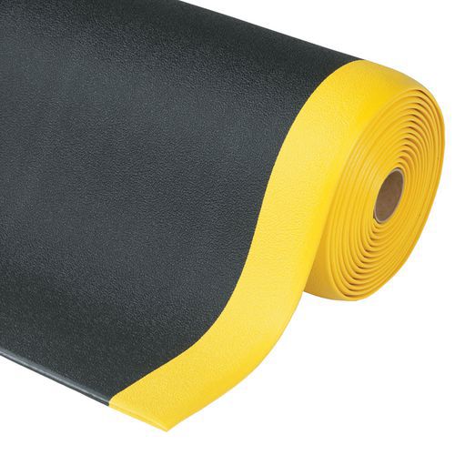 Protiúnavové pěnové rohože Sof-Tred™, černá/žlutá, 1 830 cm