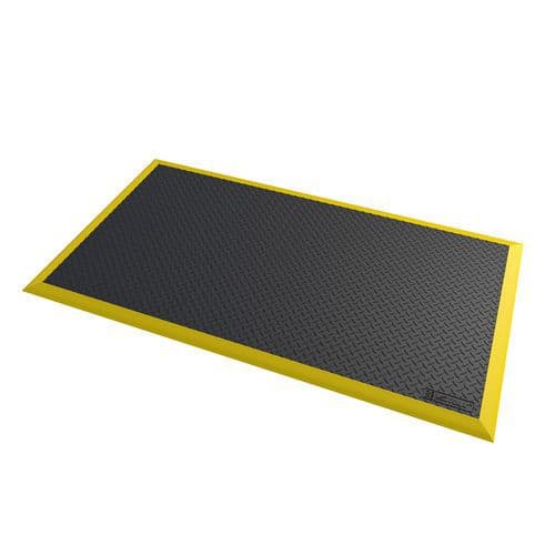Protiúnavové průmyslové rohože Diamond Flex™, černá/žlutá, 163 cm