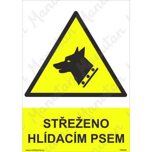 cedule střeženo hlídacím psem
