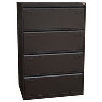 Dvouřadé kovové kartotéky Manutan Expert Tiroir, 4 zásuvky