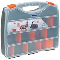 Plastový organizér Manutan Expert, 25 přihrádek, 48 x 38 x 8 cm