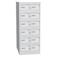 Dvouřadé kovové lístkovnice A6 Severn, 12 zásuvek