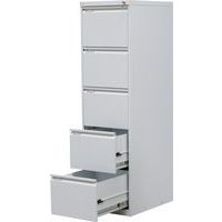 Jednořadé kovové kartotéky A4 Tyne, 5 zásuvek