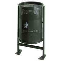 Kovový venkovní odpadkový koš Heavy Duty, objem 60 l