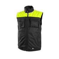 Pánská zimní vesta SEATTLE, fleece, černo-žlutá