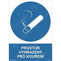 Příkazové tabulky - Prostor vyhrazený pro kouření