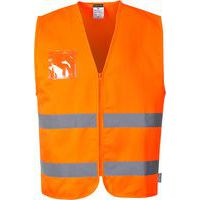 Reflexní vesta Polycotton Hi-Vis, oranžová