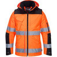 Reflexní nepromokavá bunda Pro Hi-Vis 3v1, oranžová/černá