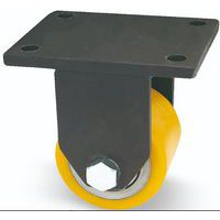 Polyuretanová transportní kola s přírubou, pevná, kuličková ložiska