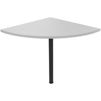 Stolová přístavba Manutan Expert, 72 x 80 x 80 cm, 90°, světle šedá