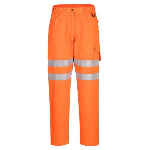 Eco HiVis kalhoty, oranov, normln, vel. 36