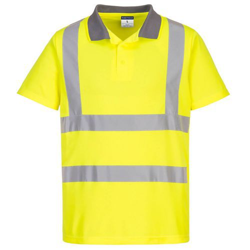 Eco Hi-Vis S/S Polo, 6 ks v balen, lut, vel. L