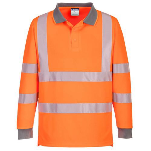 Eco Hi-Vis L/S Polo, 6 ks v balen, oranov, vel. L - Kliknutm na obrzek zavete