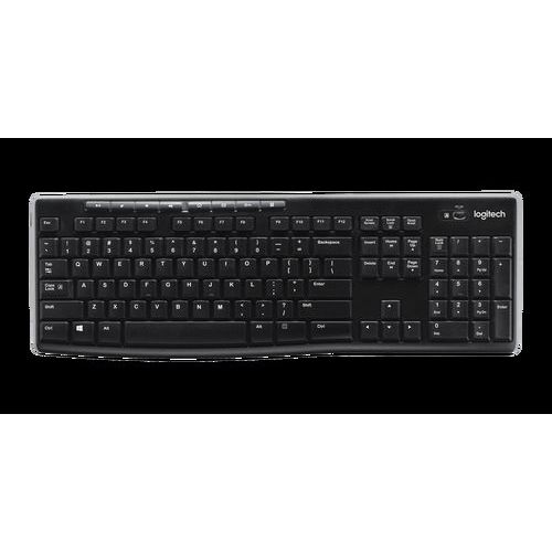 Multimediln bezdrtov klvesnice Logitech K270, CZ, ern