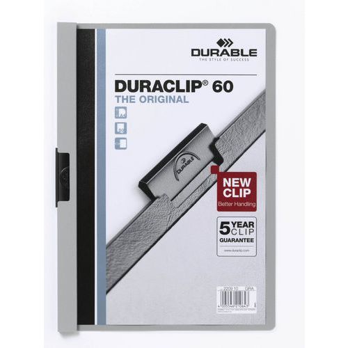 Rychlovzac desky DuraClip, 20 ks, kapacita 60 list, ed