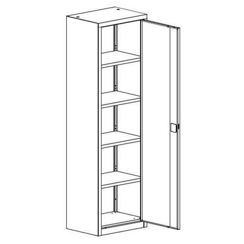 Kovov dlensk sk, 199 x 60 x 43,5 cm, modr/modr