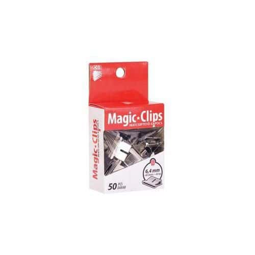 Kancelsk sponky Magic clips, 50 ks, 6,4 mm