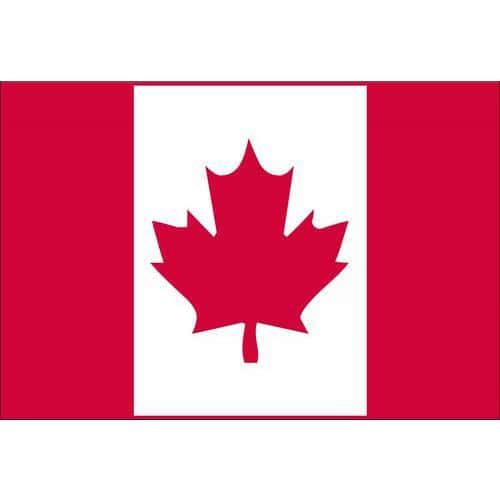 Mal sttn vlajka, s okem pro zaven, 16 x 11 cm, Kanada
