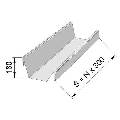 Pdavn police vanov, 120 x 50 cm, 170 kg