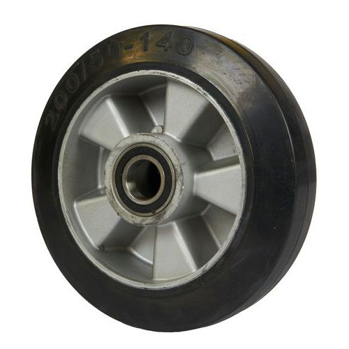 Gumové pojezdové kolo, průměr 200 mm, valivé ložisko Gumové pojezdové kolo, průměr 200 mm, valivé ložisko