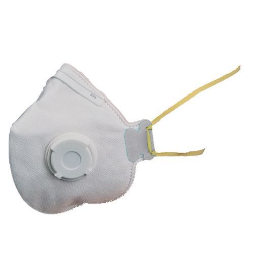 Skládací respirátor s ventilkem, stupeň ochrany FFP1, 10 ks