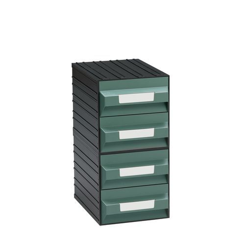 Modulov organizr PS, 4 zsuvky, ern/zelen, 22,5 x 32,2 x 45