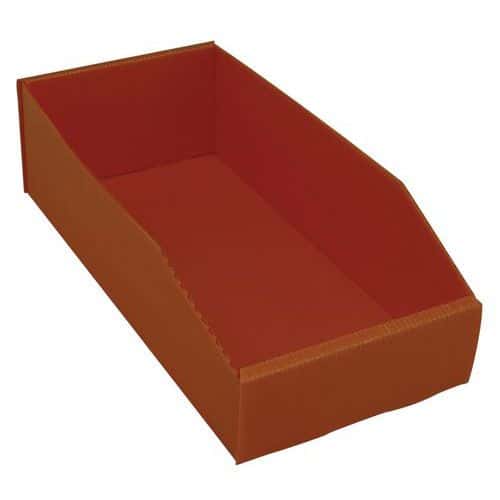 Plastov box PP, 10,5 x 18 x 38 cm, oranov