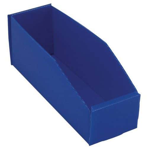 Plastov box PP, 10,5 x 9 x 28 cm, modr