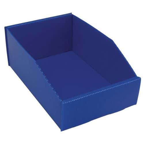 Plastov box PP, 10,5 x 18 x 28 cm, modr