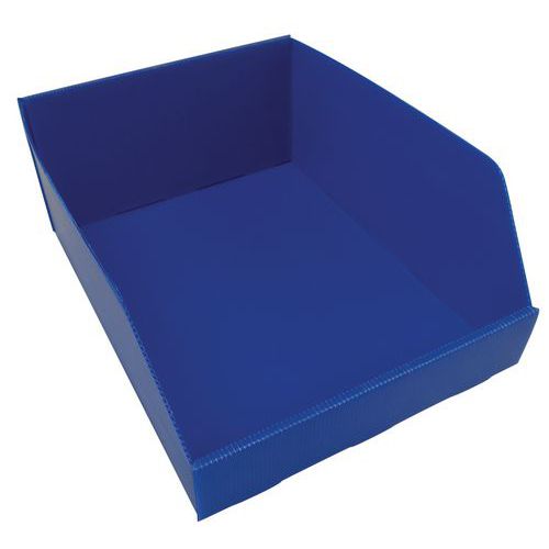 Plastov box PP, 15,5 x 29,5 x 38 cm, modr