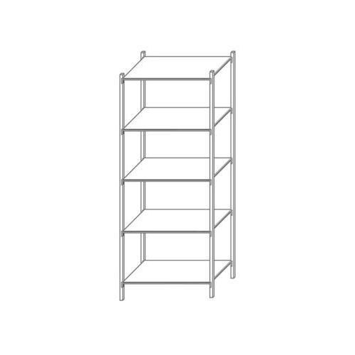 Regl na pneumatiky, zkladn, 300 x 100 x 30 cm, 5 pater