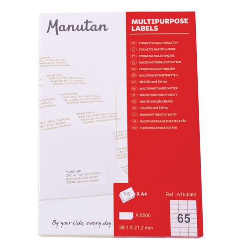 Samolepc etikety Manutan, 3,8 x 2,1 cm