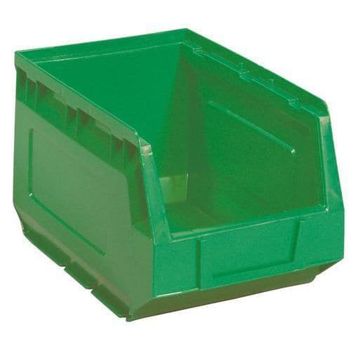 Plastov box Manutan 12,5 x 14,5 x 24 cm, zelen
