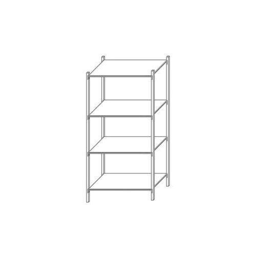 Kovov regl Arawn, zkladn, 200 x 126 x 80 cm, 2 500 kg, 4 pol