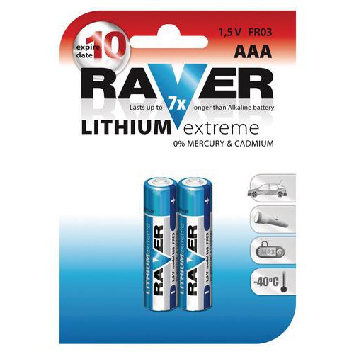 Baterie Lithiov AAA mikrotuka