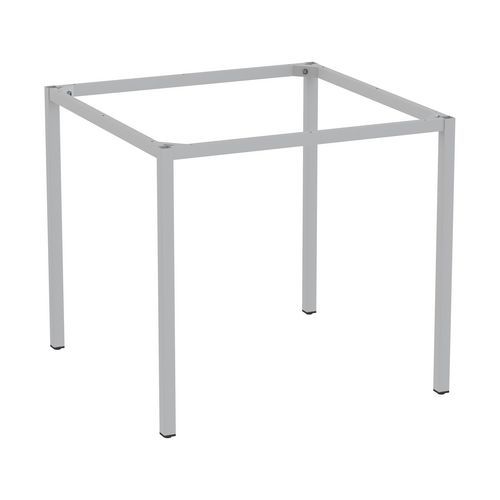 Rám a nohy pro jídelní stůl Versys, 800x800 mm, stříbrná RAL9006