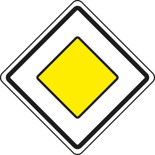 Dopravn znaka Hlavn pozemn komunikace (P2)