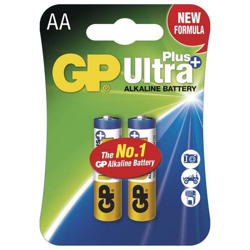 Alkalick baterie GP Ultra Plus LR6 (AA), blistr