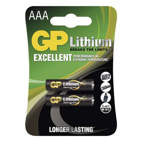 GP baterie lithiov HR03 (AAA), blistr