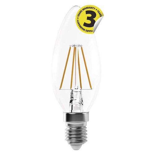 LED rovka Filament Candle A++ 4W E14 neutrln bl