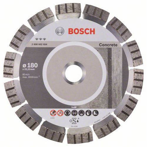 Bosch - Diamantov ezn kotou Best for Concrete 180 x 22,23 x