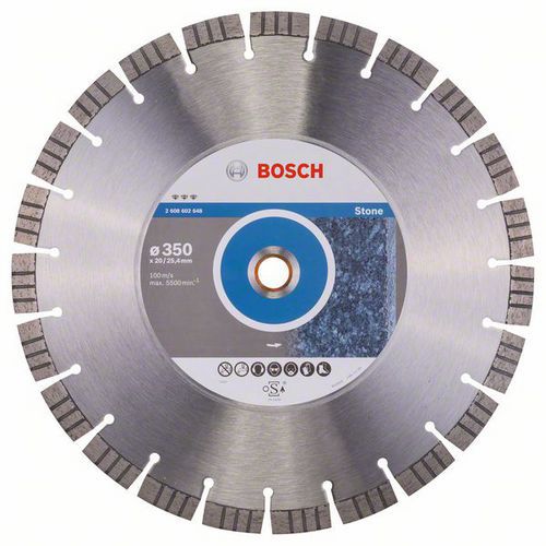 Bosch - Diamantov ezn kotou Best for Stone 350 x 20,00+25,40