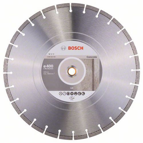 Bosch - Diamantov ezn kotou Standard for Concrete 400 x 20/2
