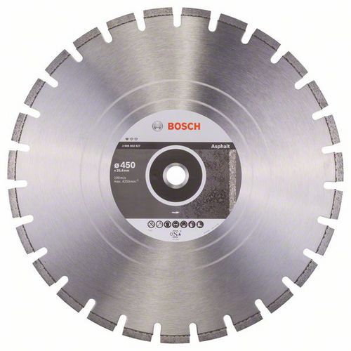 Bosch - Diamantov ezn kotou Standard for Asphalt 450 x 25,40