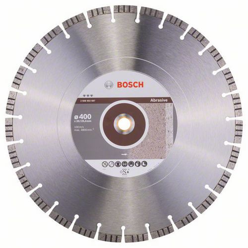 Bosch - Diamantov ezn kotou Best for Abrasive 400 x 20,00+25