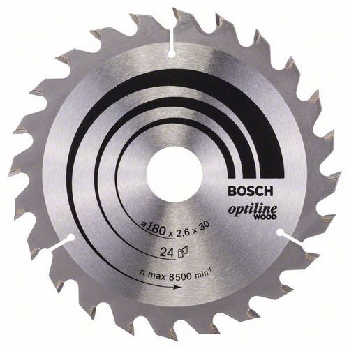 Bosch - Pilov kotou Optiline Wood 180 x 30/20 x 2,6 mm, 24