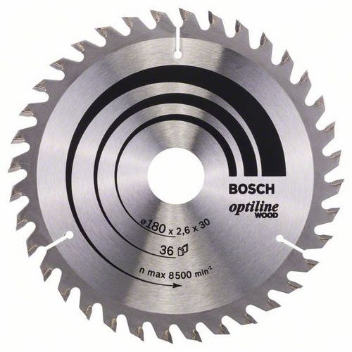 Bosch - Pilov kotou Optiline Wood 180 x 30/20 x 2,6 mm, 36