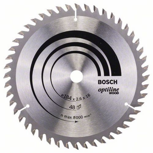 Bosch - Pilov kotou Optiline Wood 184 x 16 x 2,6 mm, 48