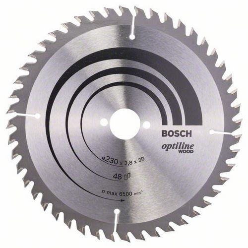 Bosch - Pilov kotou Optiline Wood 230 x 30 x 2,8 mm, 48