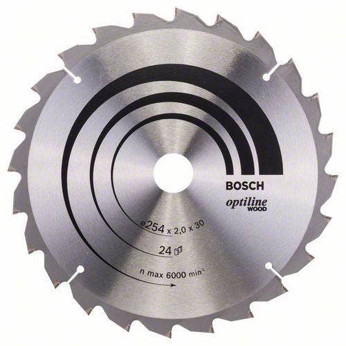 Bosch - Pilov kotou Optiline Wood 254 x 30 x 2,0 mm, 24